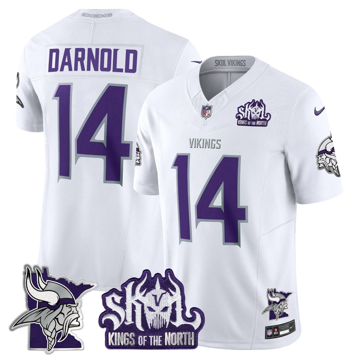 Minnesota Vikings Kings Of The North Patch Vapor Limited Jersey V3 - All Stitched - image 1