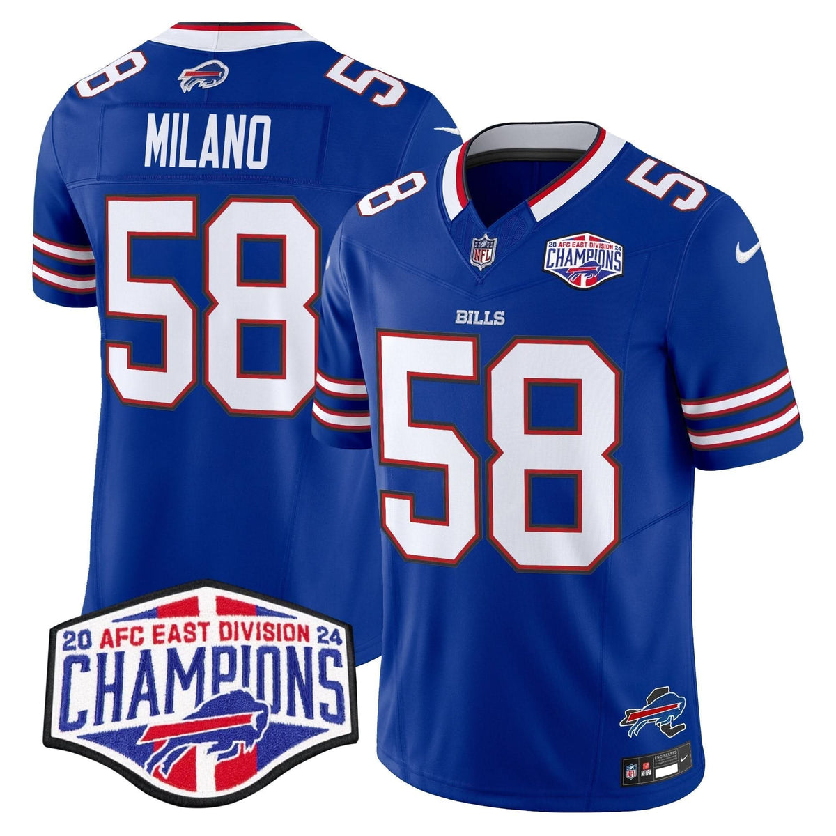 Bills 2024 AFC East Division Champions Vapor Limited Jersey - All Stitched - image 4