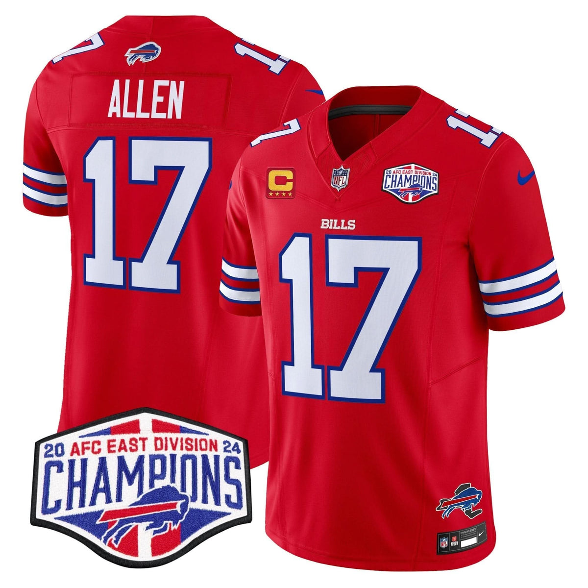 Bills 2024 AFC East Division Champions Vapor Limited Jersey - All Stitched - image 9
