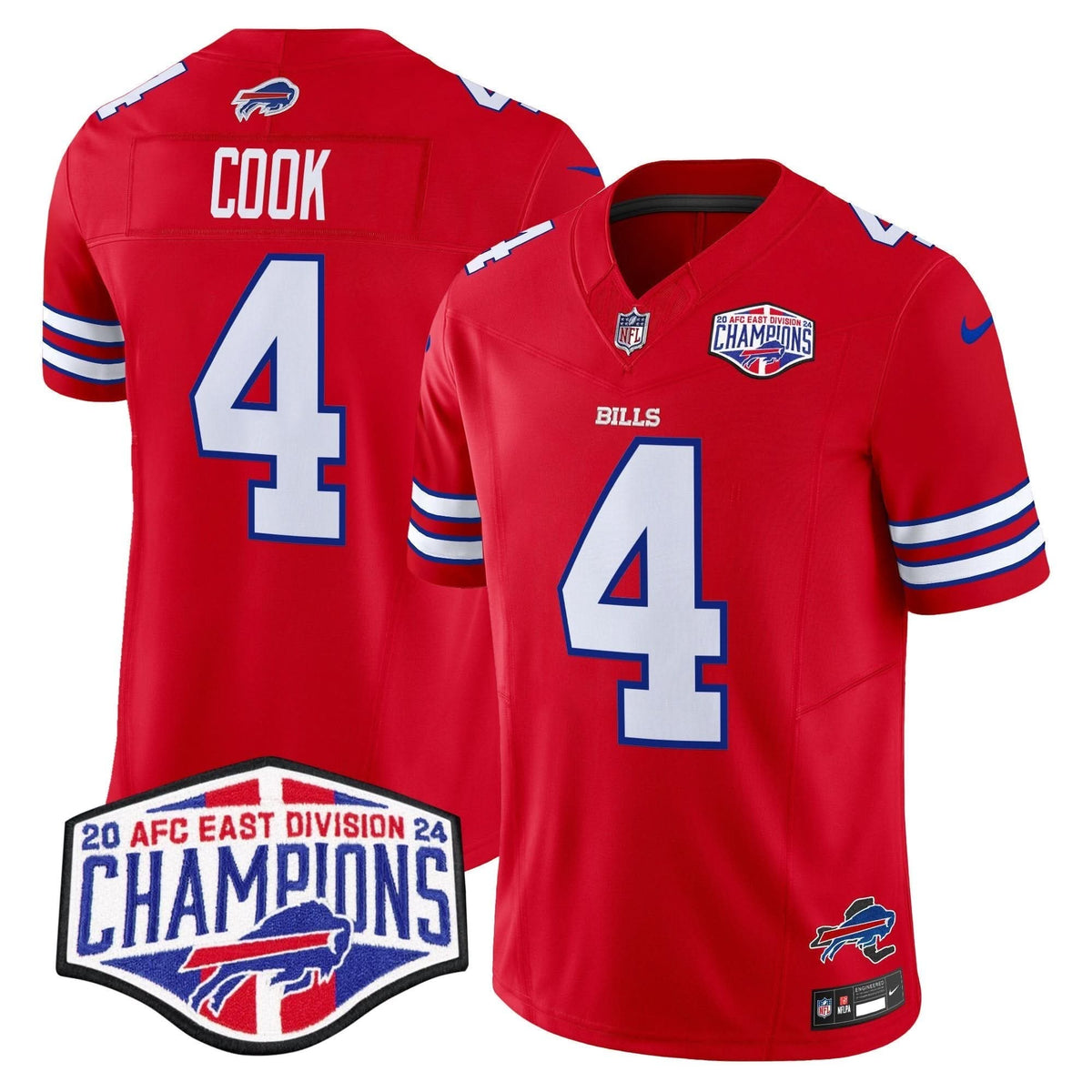 Bills 2024 AFC East Division Champions Vapor Limited Jersey - All Stitched - image 10