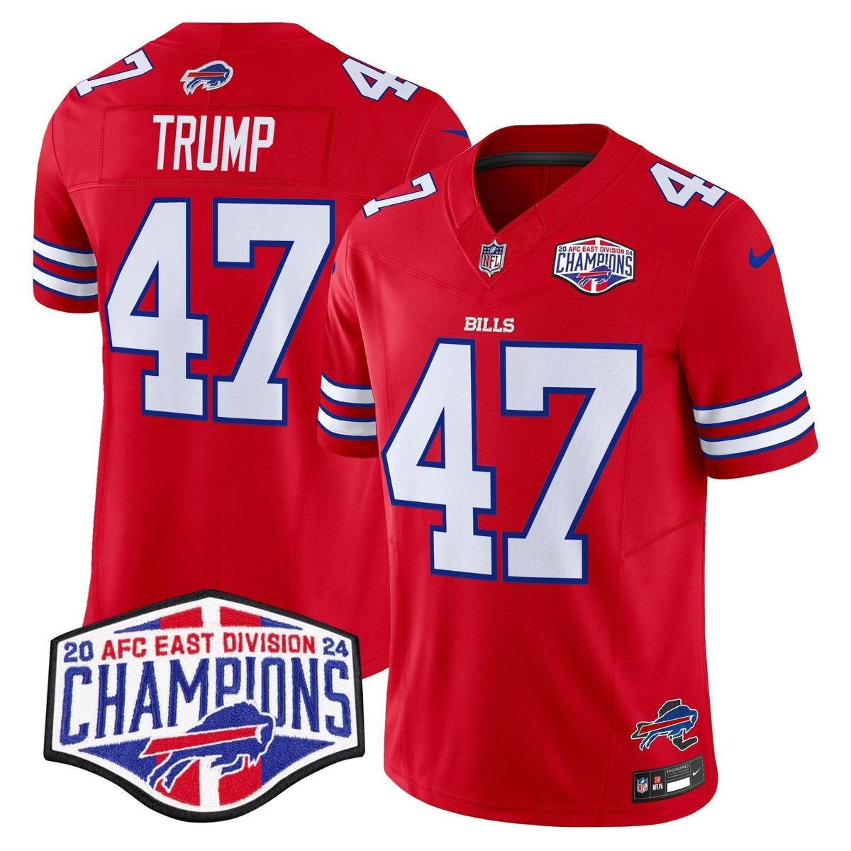 Bills 2024 AFC East Division Champions Vapor Limited Jersey - All Stitched - image 16
