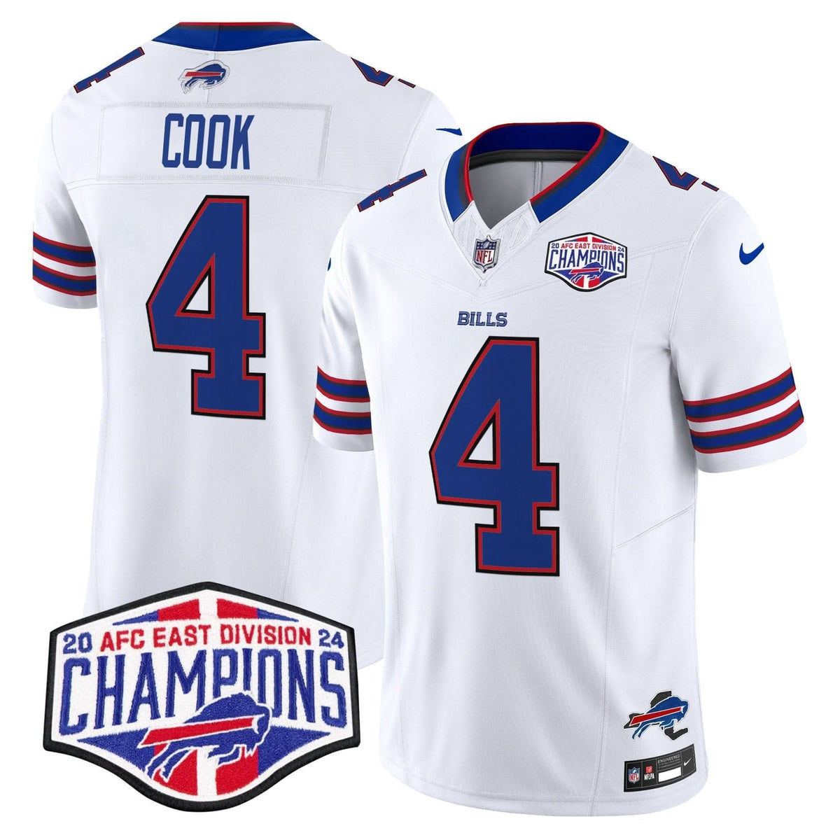 Bills 2024 AFC East Division Champions Vapor Limited Jersey - All Stitched - image 18