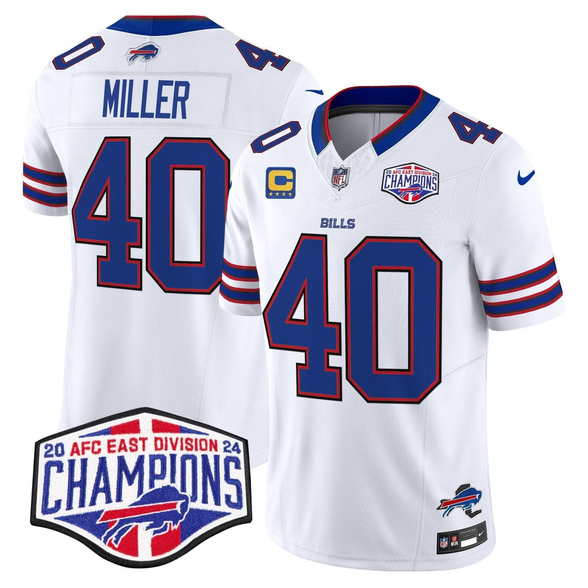 Bills 2024 AFC East Division Champions Vapor Limited Jersey - All Stitched - image 19