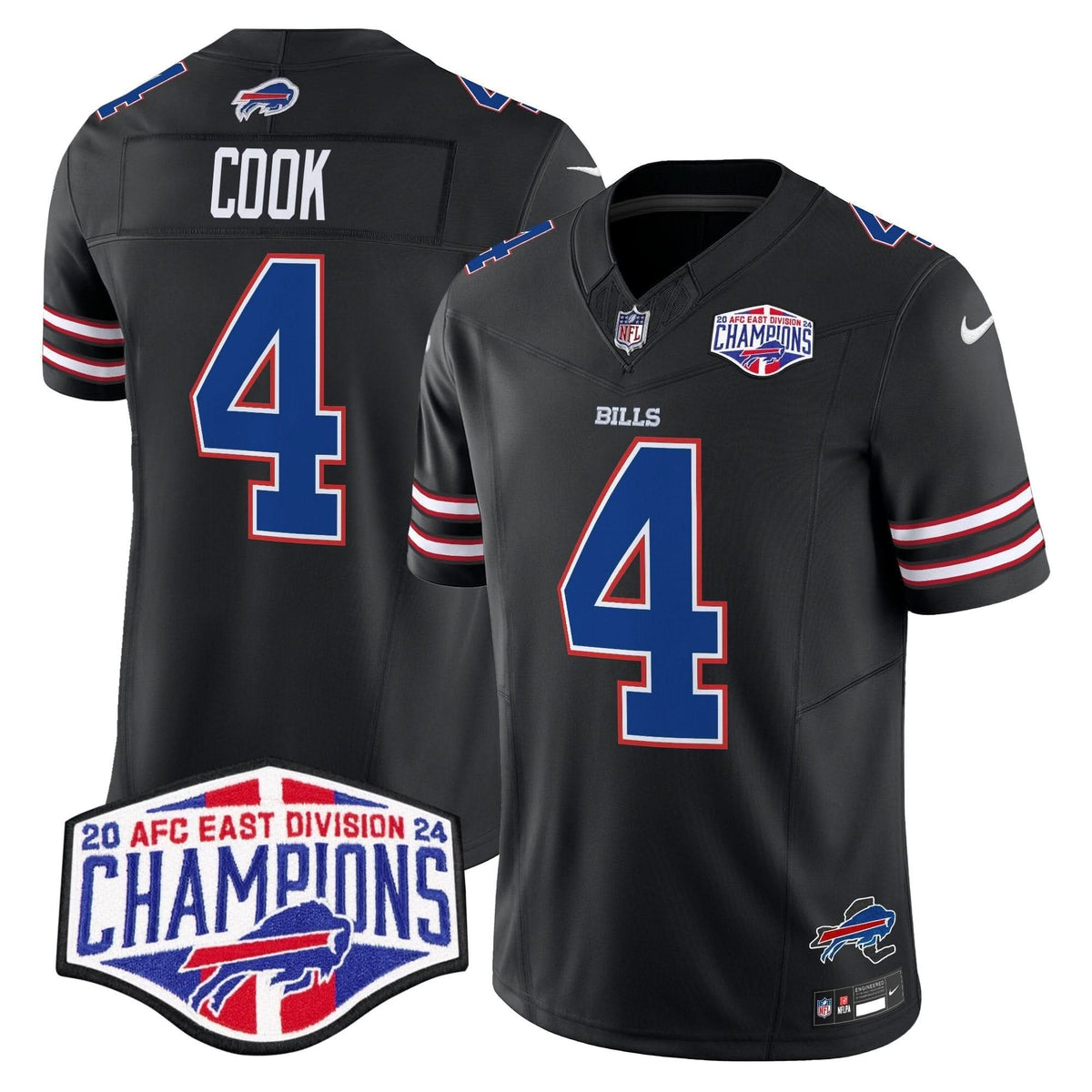 Bills 2024 AFC East Division Champions Vapor Limited Jersey - All Stitched - image 26