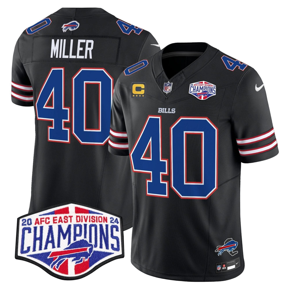 Bills 2024 AFC East Division Champions Vapor Limited Jersey - All Stitched - image 27