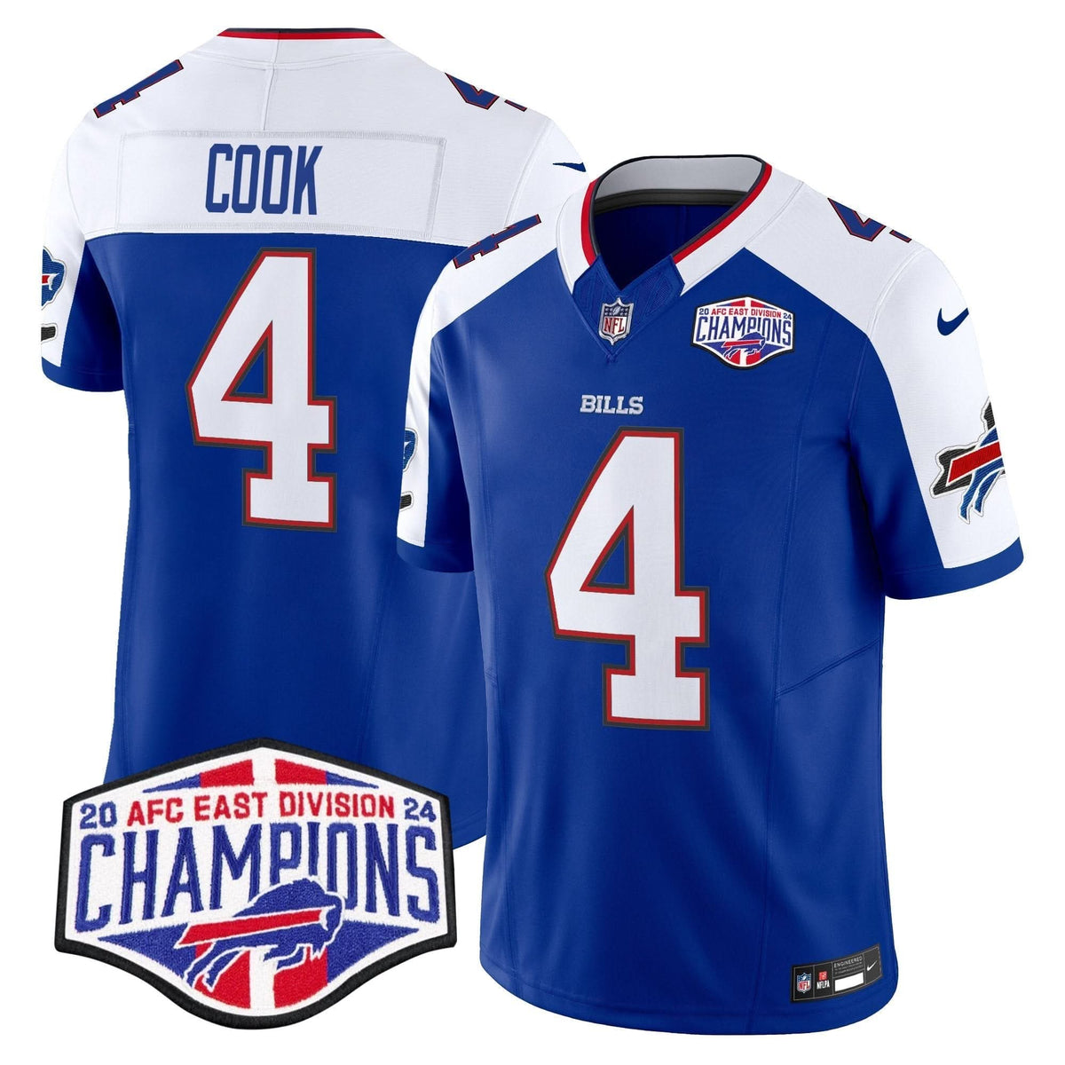 Bills 2024 AFC East Division Champions Vapor Limited Jersey - All Stitched - image 34