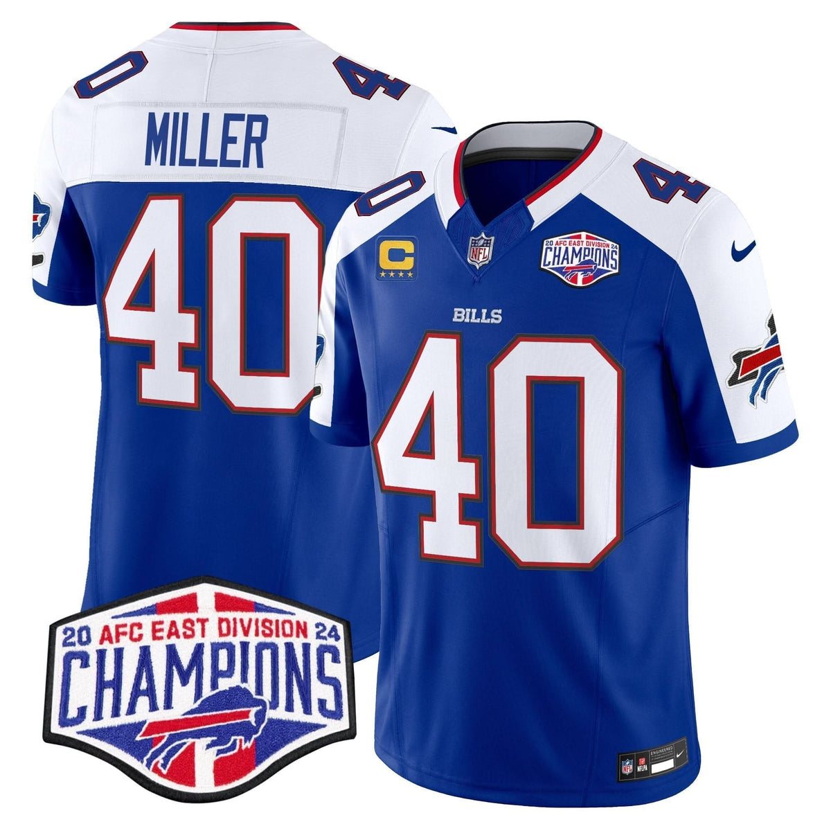 Bills 2024 AFC East Division Champions Vapor Limited Jersey - All Stitched - image 35