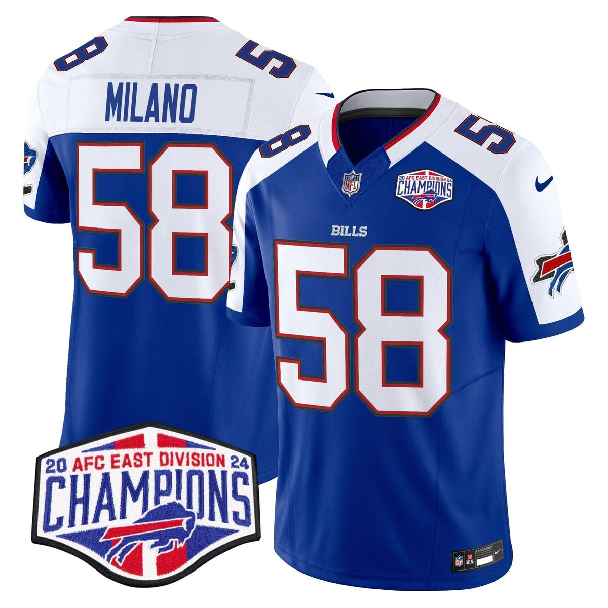 Bills 2024 AFC East Division Champions Vapor Limited Jersey - All Stitched - image 36