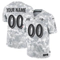 Arctic Camo Baltimore Ravens 2024 Salute to Service Custom Jersey - All Stitched - image 1