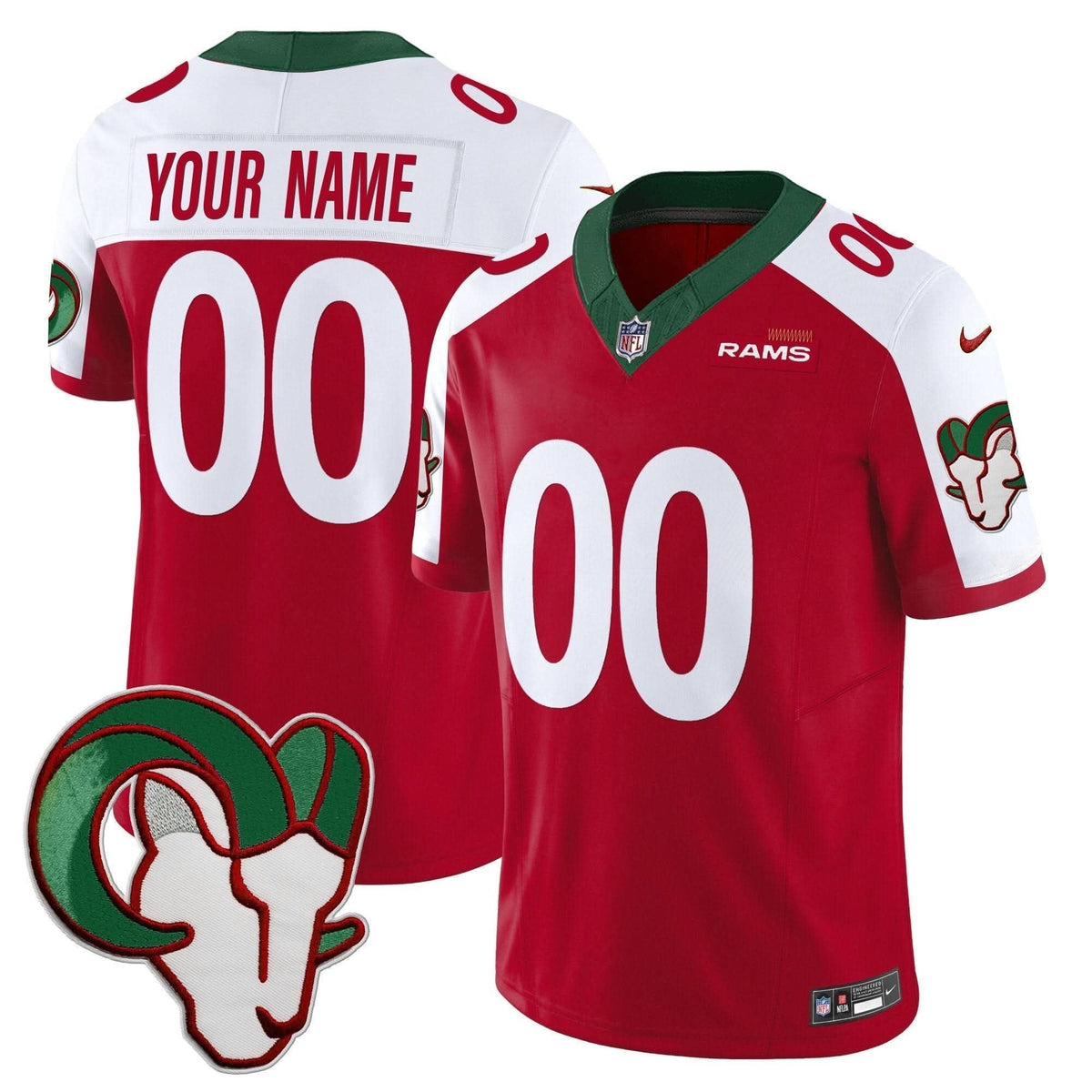 Rams Mexico Vapor Limited Custom Jersey - All Stitched - image 4