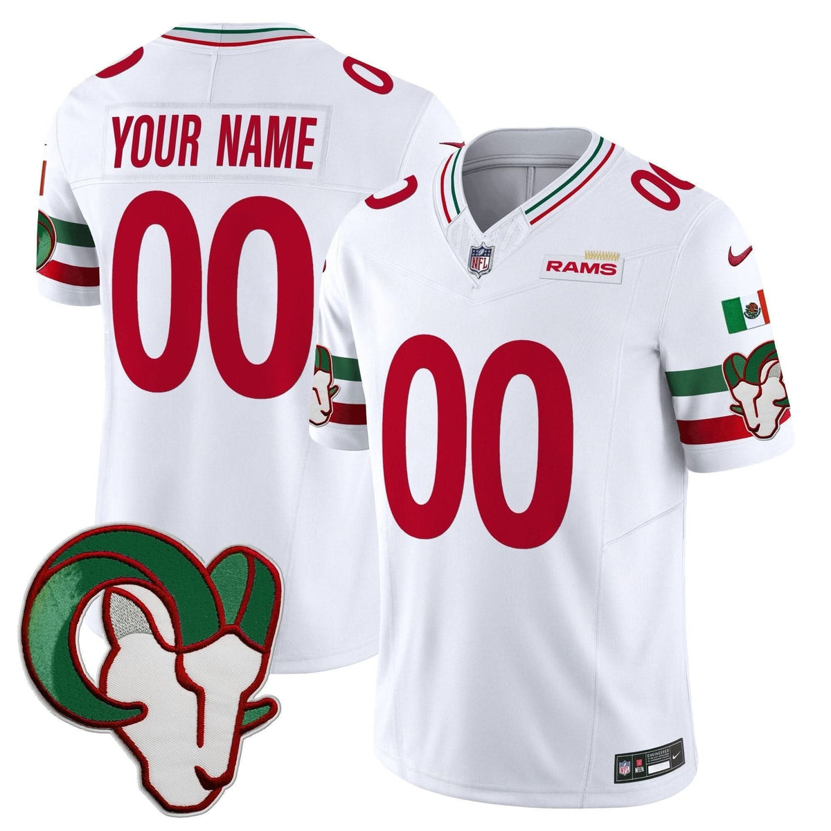 Rams Mexico Vapor Limited Custom Jersey - All Stitched - image 1