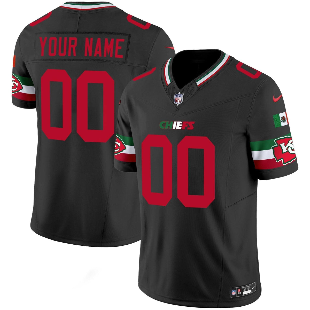Chiefs Mexico Vapor Limited Custom Jersey - All Stitched - image 2