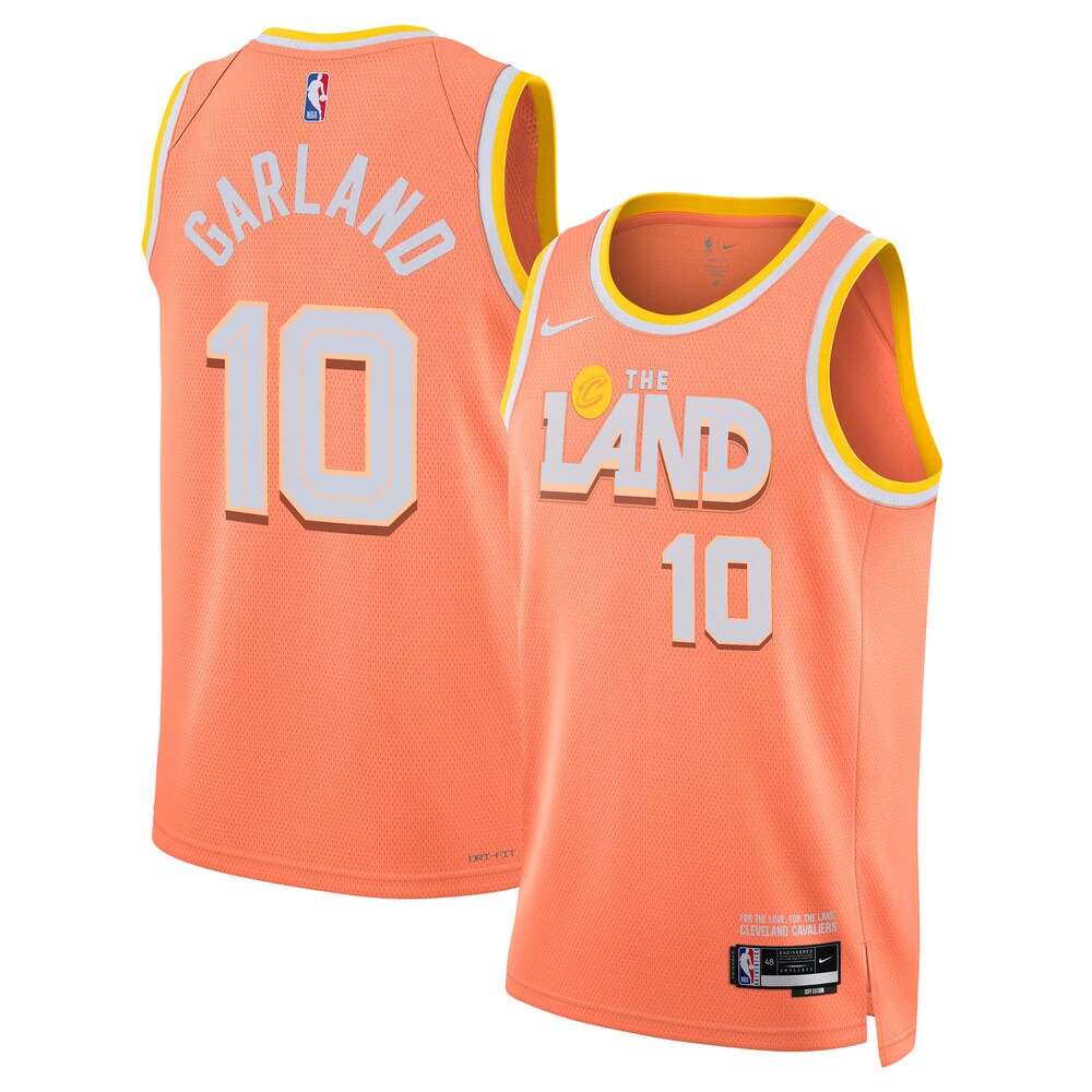 Cleveland Cavaliers 202526 City Edition Swingman Jersey Orange Darius Garland Unisex | RTJ13362 - image 1