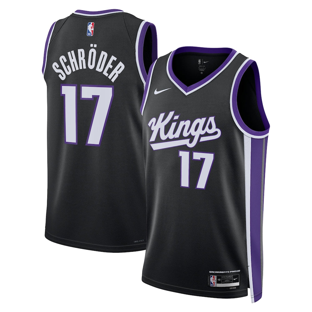 Sacramento Kings Icon Edition Swingman Jersey Black Dennis Schrder Unisex | RTJ13347 - image 1