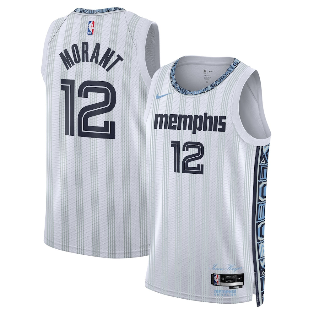Memphis Grizzlies 202526 City Edition Swingman Jersey Gray Ja Morant Unisex | RTJ13327 - image 1
