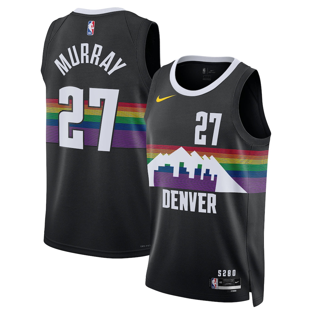 Denver Nuggets 202526 City Edition Swingman Jersey Black Jamal Murray Unisex | RTJ13315 - image 1