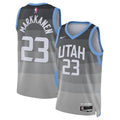 Utah Jazz 202526 City Edition Swingman Jersey Gray Lauri Markkanen Unisex | RTJ13320 - image 1