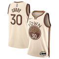 Golden State Warriors 202526 City Edition Swingman Jersey Tan Stephen Curry Unisex | RTJ13271 - image 1