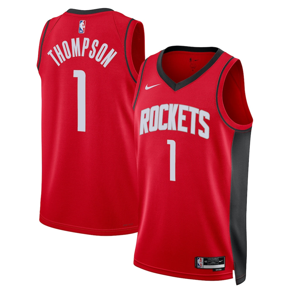 Houston Rockets Icon Edition Swingman Jersey Red Amen Thompson Unisex | RTJ13266 - image 1