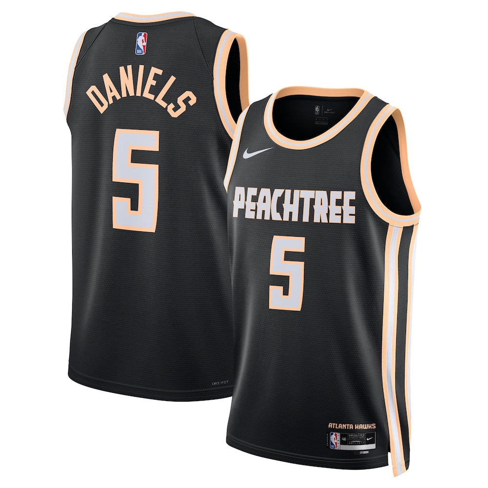Atlanta Hawks 202526 City Edition Swingman Jersey Black Dyson Daniels Unisex | RTJ13247 - image 1
