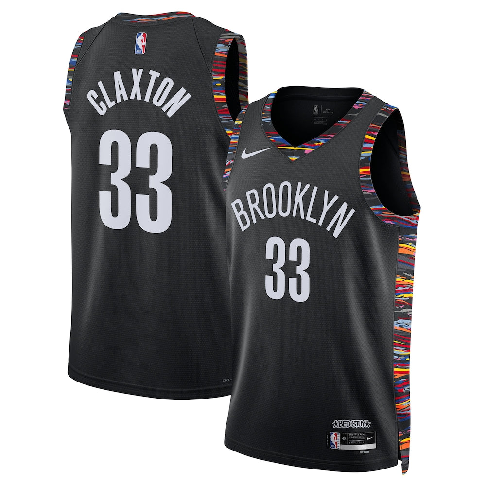 Brooklyn Nets 202526 City Edition Swingman Jersey Black Nic Claxton Unisex | RTJ13237 - image 1