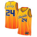 Charlotte Hornets Jordan Brand 202526 City Edition Swingman Jersey Gold Brandon Miller Unisex | RTJ13222 - image 1