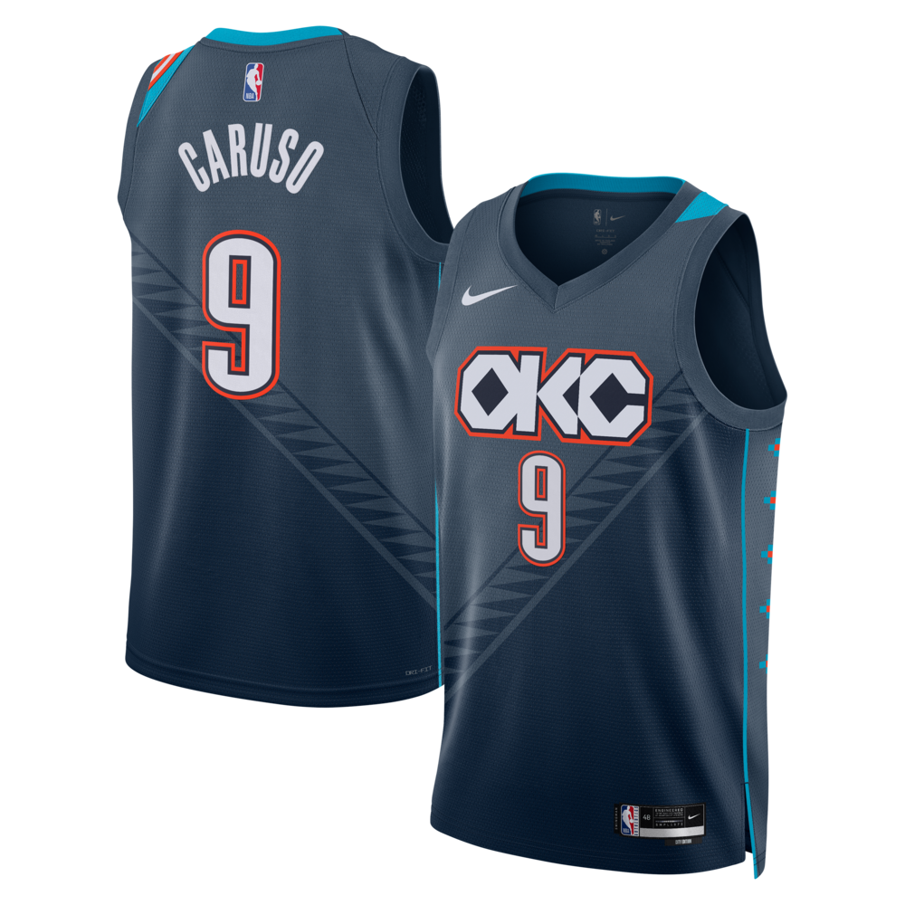 Oklahoma City Thunder 202526 City Edition Swingman Jersey Gray Alex Caruso Unisex | RTJ13167 - image 1