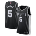 San Antonio Spurs Icon Swingman Jersey Black Stephon Castle Unisex | RTJ13166 - image 1