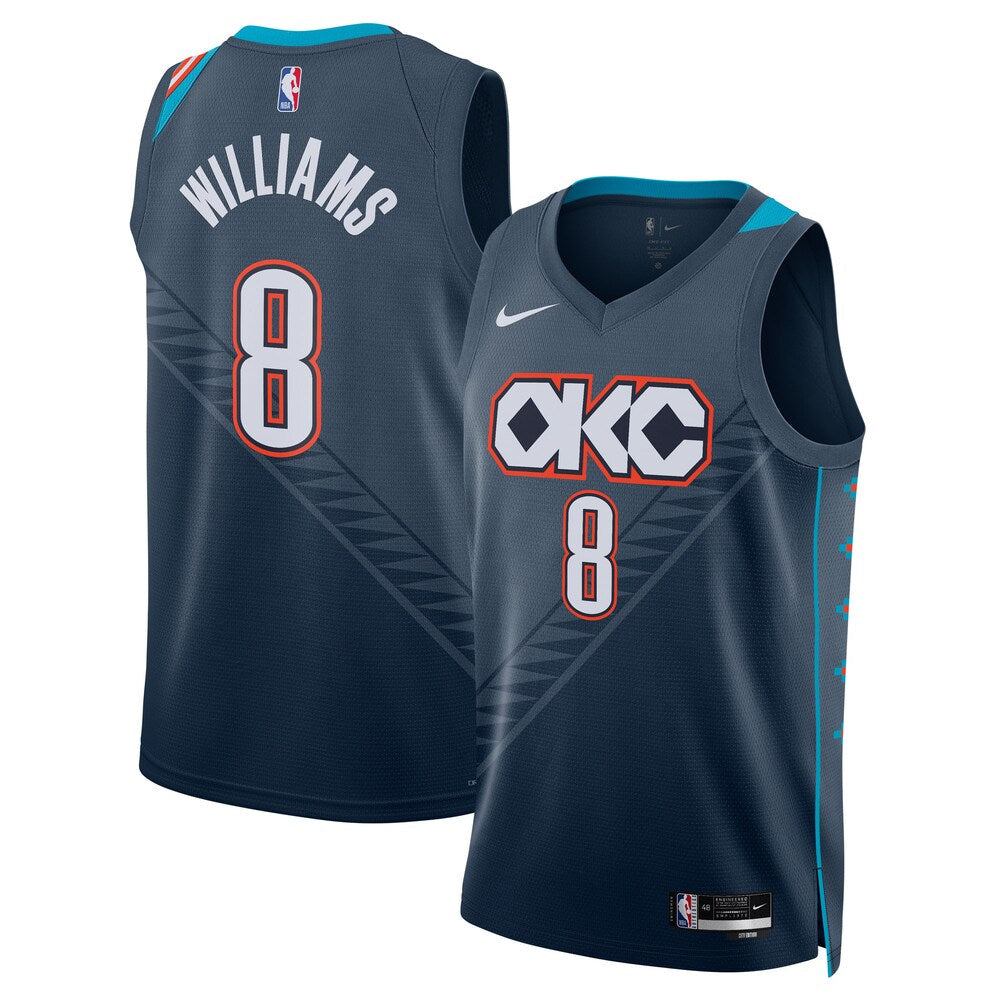 Oklahoma City Thunder 202526 City Edition Swingman Jersey Gray Jalen Williams Unisex | RTJ13137 - image 1