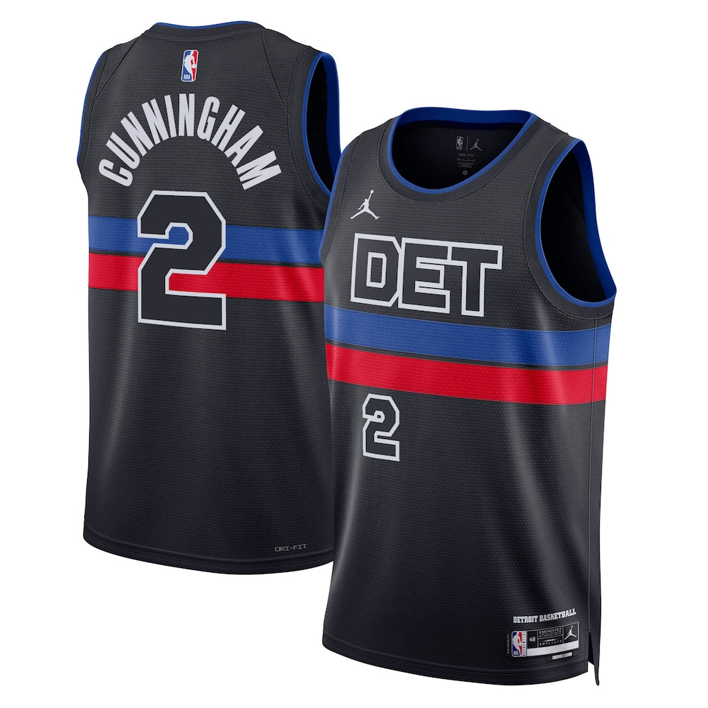 Detroit Pistons Jordan Statement Edition Swingman Jersey Blue Cade Cunningham Unisex | RTJ13136 - image 1