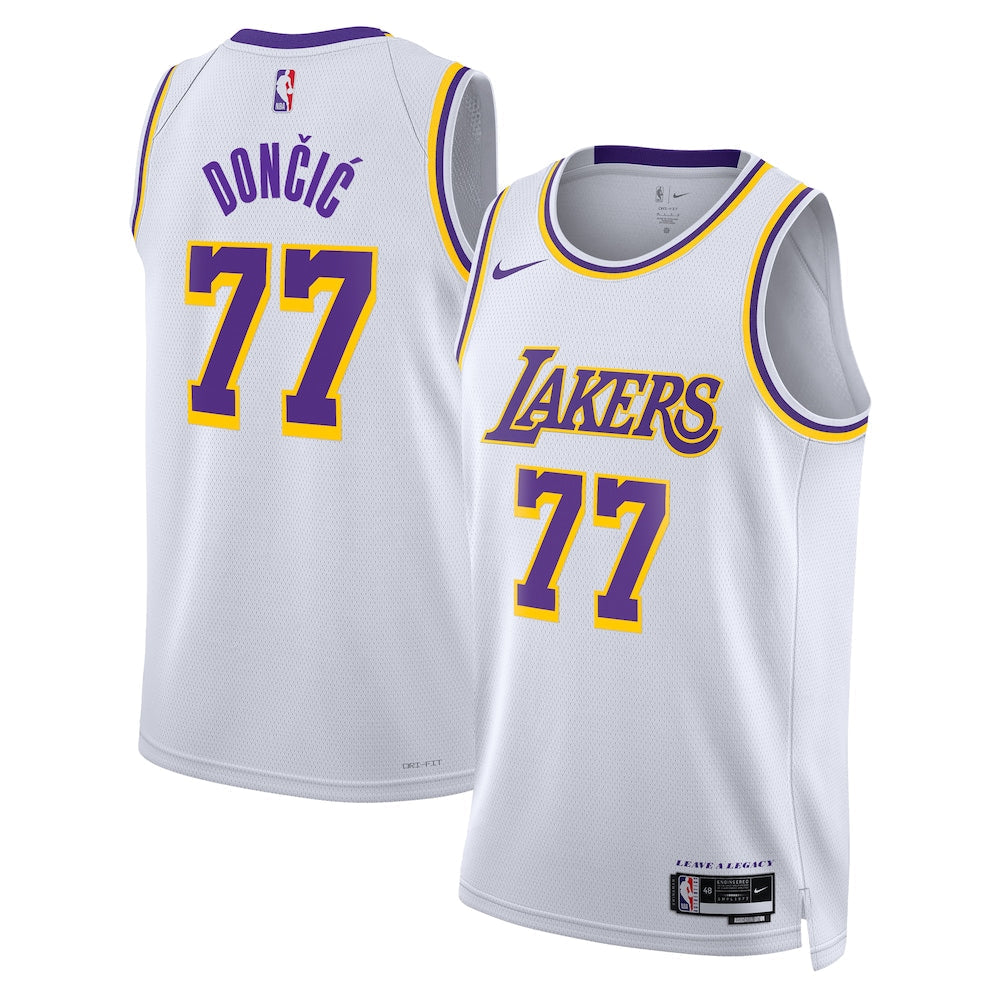 Los Angeles Lakers Association Edition Swingman Jersey White Luka Doni Unisex | RTJ13131 - image 1