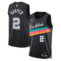 San Antonio Spurs 202526 City Edition Swingman Jersey Black Dylan Harper Unisex | RTJ13130 - image 1