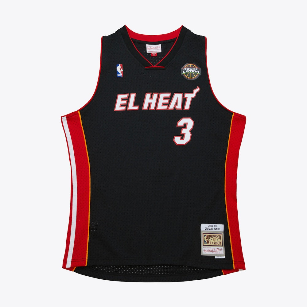 Miami Heat Dark El Heat Swingman Jersey Dwyane Wade 2008 | RTJ13129 - image 1
