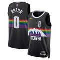 Denver Nuggets 202526 City Edition Swingman Jersey Black Christian Braun Unisex | RTJ13126 - image 1