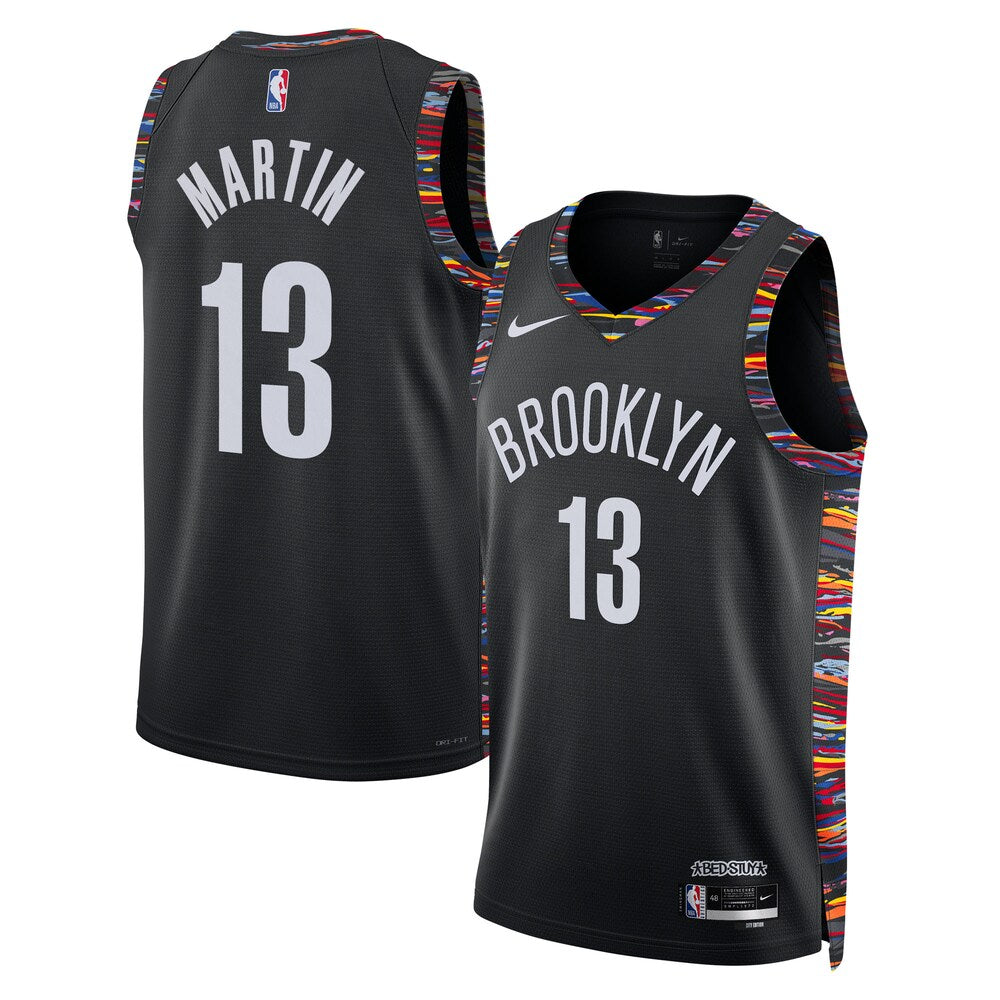 Brooklyn Nets 202526 City Edition Swingman Jersey Black Tyrese Martin Unisex | RTJ13098 - image 1