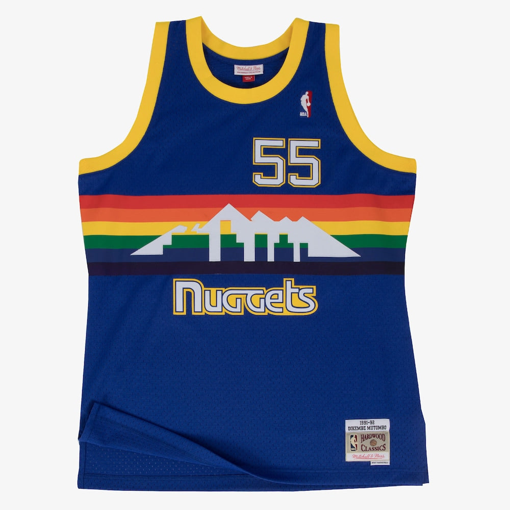 Denver Nuggets Swingman Jersey Road Dikembe Mutombo 1991 92 | RTJ13087 - image 1