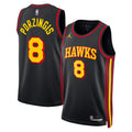 Atlanta Hawks Jordan Brand Statement Edition Swingman Jersey Black Kristaps Porziis Unisex | RTJ13076 - image 1