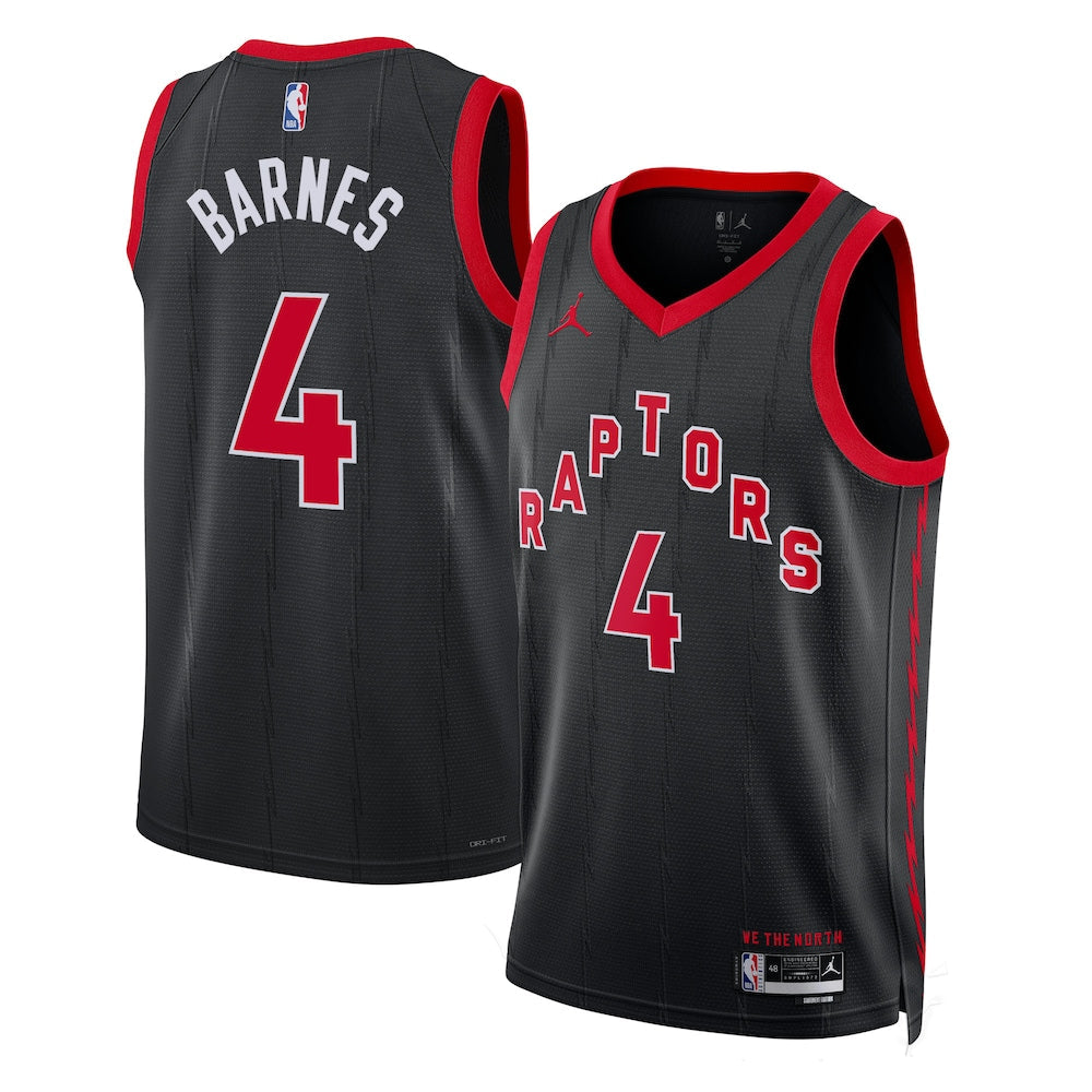 Toronto Raptors Jordan Statement Edition Swingman Jersey Black Scottie Barnes Unisex | RTJ13067 - image 1