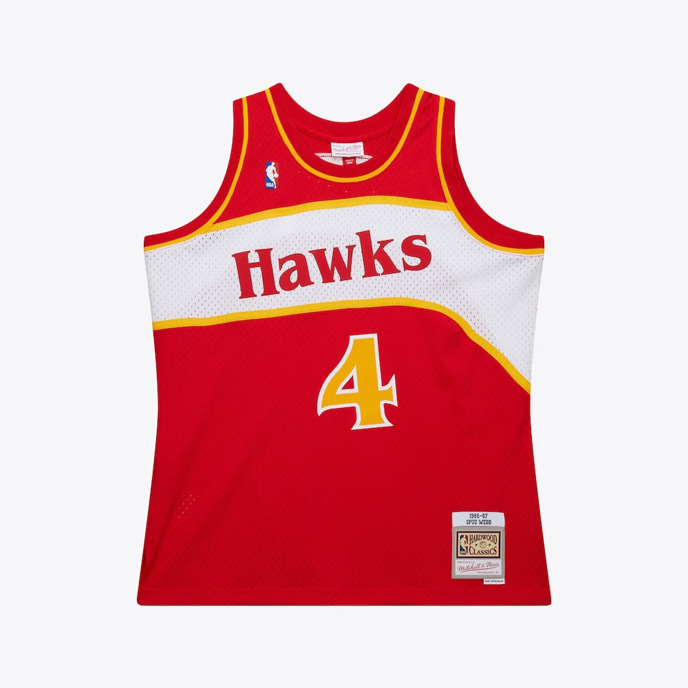 Atlanta Hawks Swingman Jersey Road Spud Webb 1986 87 | RTJ13063 - image 1
