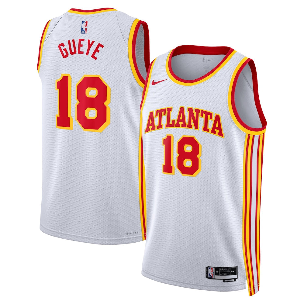 Atlanta Hawks Association Edition Swingman Jersey White Mouhamed Gueye Unisex | RTJ13048 - image 1