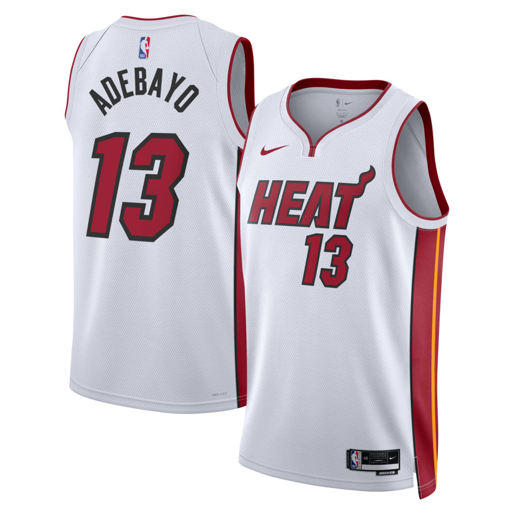 Miami Heat Association Edition Swingman Jersey White Bam Adebayo Unisex | RTJ13053 - image 1