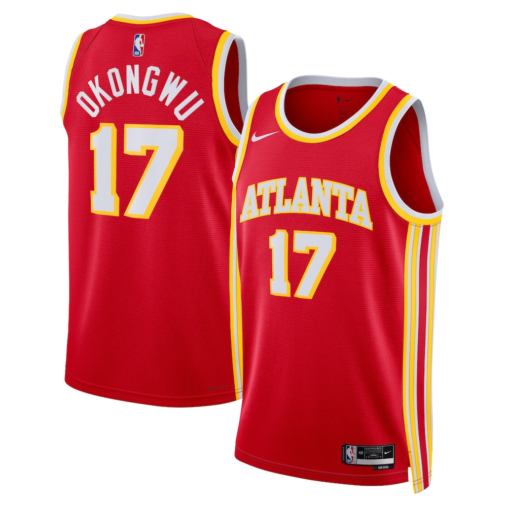 Atlanta Hawks Icon Edition Swingman Jersey Red Onyeka Okongwu Unisex | RTJ13052 - image 1