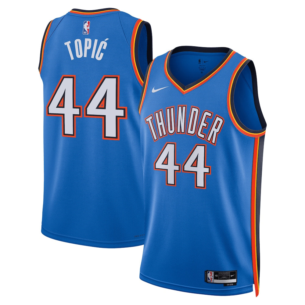 Oklahoma City Thunder Icon Swingman Jersey Blue Nikola Topi Unisex | RTJ13038 - image 1