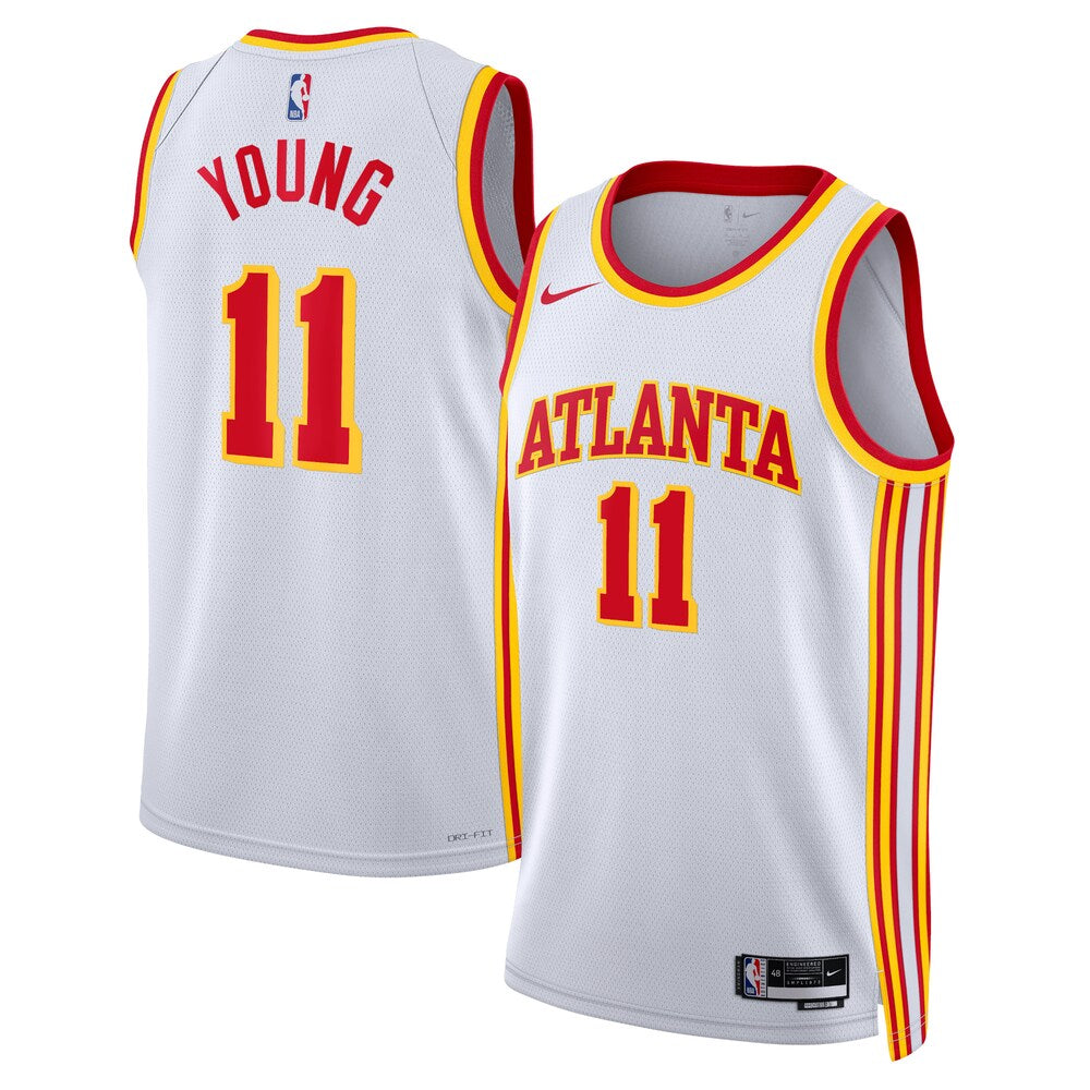 Atlanta Hawks Association Edition Swingman Jersey White Trae Young Unisex | RTJ13024 - image 1
