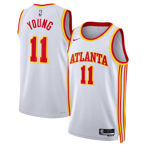 Atlanta Hawks Association Edition Swingman Jersey White Trae Young Unisex | RTJ13024 - image 1