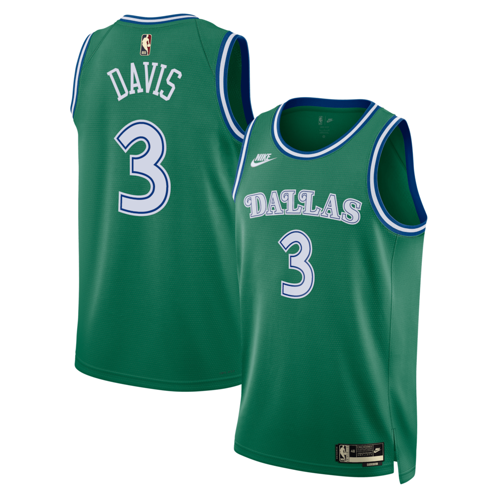 Dallas Mavericks Classic Edition Jersey Green Anthony Davis Unisex | Stitched Jersey RTJS 12131 - image 1