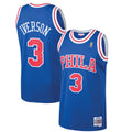 Allen Iverson Royal Philadelphia 76Ers 1996 97 Hardwood Classics Swingman Jersey | Stitched Jersey RTJS 12130 - image 1