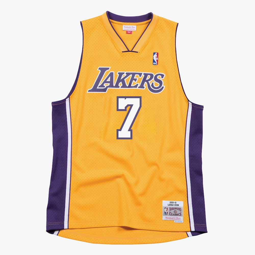 Los Angeles Lakers Swingman Jersey Lamar Odom 2009 10 | Stitched Jersey RTJS 12093 - image 1
