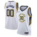 Indiana Pacers Association Edition Swingman Jersey White Bennedict Mathurin Unisex | Stitched Jersey RTJS 12091 - image 1