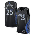Dallas Mavericks 2025-26 City Edition Swingman Jersey Black Pj Washington Jr Unisex | Stitched Jersey RTJS 12079 - image 1